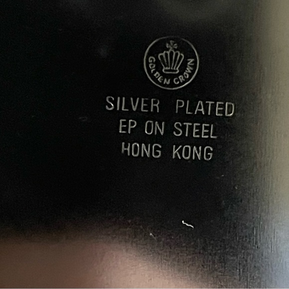 Golden Crown Silver Plated Butler’s Tray - Picture 5 of 10